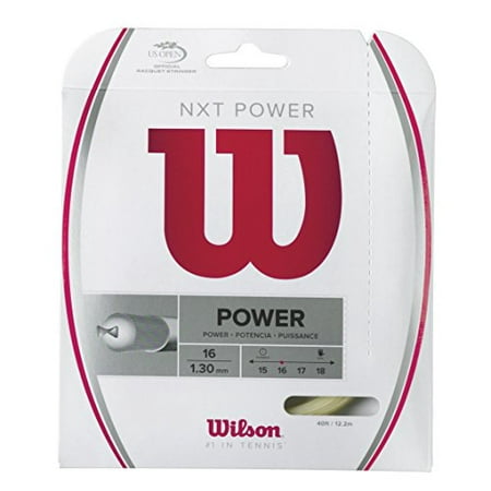 Wilson - WRZ941600 - NXT POWER Gauge 16 Tennis Raquet String - Natural