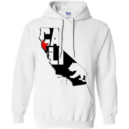 Cali Map Silhouette Outline Sweatshirt Hoodie | Walmart Canada