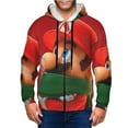thumbnail image 6 of Lsque Mario for Mens Full-zip Hoodie, Zip-up Pullover Hooded Sweatshirt, Kangaroo Pocket Hoodie Ideal for Daily Wear, Travel, and Home-3X-Large, 6 of 8
