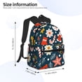 thumbnail image 2 of Yield Holiday Christmas Cookies Print Backpack for Women Men, Lightweight Casual Travel Daypack, Classic Basic College Backpack, Middle School Bag, 2 of 5