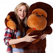 Joyfay 43 inch Giant Stuffed Gorilla Animal Plushie Plush Toy for Adults Children Christmas Wedding Anniversary Birthday Valentine's Day Gift