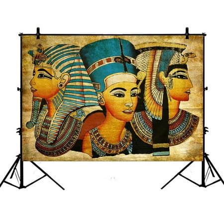 Photography Artwork - PHFZK 7x5ft African Design Backdrops, Ancient Egyptian Parchment Artwork Photography Backdrops Polyester Photo Background Studio Props