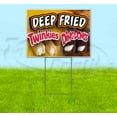 thumbnail image 1 of Deep Fried Twinkies & Ding Dongs (18" x 24") Yard Sign, Includes Metal Step Stake, 1 of 6