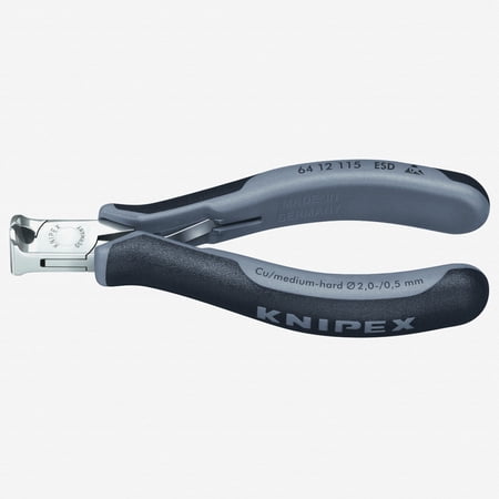 UPC: 0843221012908 | Knipex ESD Electronics End Cutting Nippers w/ Small Bevel – MultiGrip