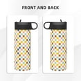thumbnail image 3 of Yiaed Colorful Checkered 1 Print Water Bottle with Straw Lid, Stainless Steel Double Wall Insulated Water Bottle | Leak-Proof and Spill-Proof Water Bottle, 3 of 8