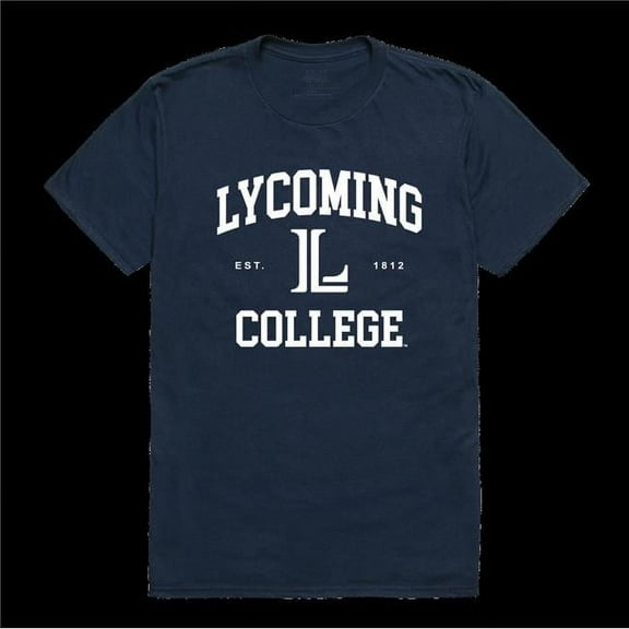W Republic 526-740-NVY-03 Lycoming College Warriors Seal T-Shirt, Navy - Large