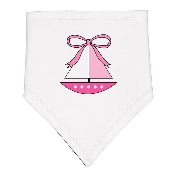 Inktastic Sailboat Cute Pink Sailing Baby Bandana Bib