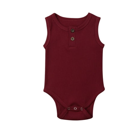

Bmnmsl Newborn Romper Baby Girls Cute Sleeveless Jumpsuit Kids Clothing