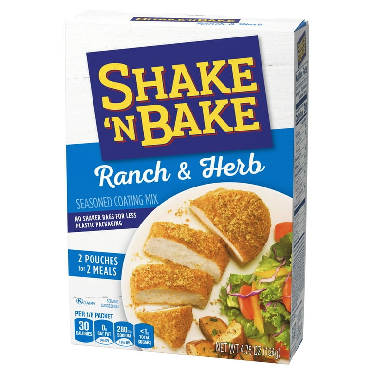 Shake 'N Bake Ranch & Herb Seasoned Coating Mix 4.75 oz Packets