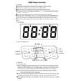 thumbnail image 2 of Amdohai 3D LED Digital Clock Electronic Table Clock Alarm Clock Wall Glowing Hanging Clocks White, 2 of 8