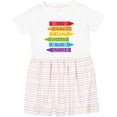 thumbnail image 3 of Inktastic Colored Crayons Girls Toddler Dress, 3 of 5