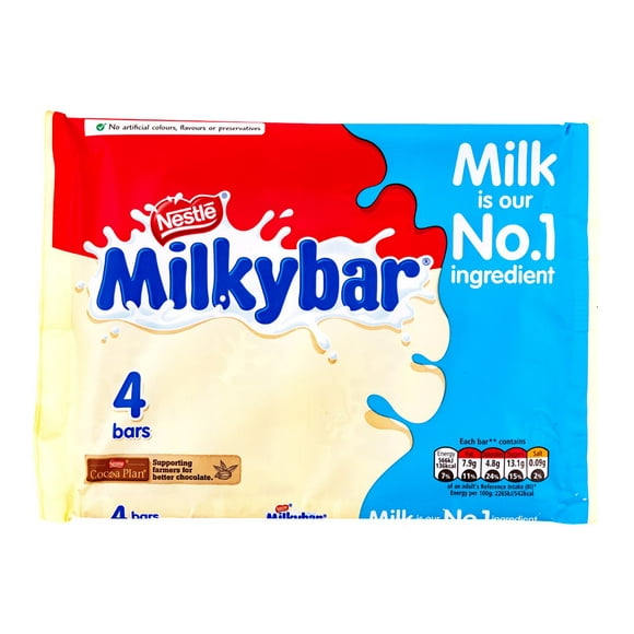 Barre de lait moyenne Tablette de chocolat chocolat blanc