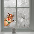 thumbnail image 4 of Pegatinas de ventana estáticas de Navidad Papá Noel copo de nieve ciervos DIY pegatinas extraíbles JAMW  Sencillez, 4 of 5