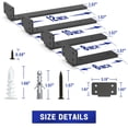 thumbnail image 4 of Soporte de estantería Goovilla Heavy Duty Floating, 6 unidades, negro, 4 of 7