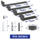 thumbnail image 4 of Soporte de estantería Goovilla Heavy Duty Floating, 6 unidades, negro, 4 of 7