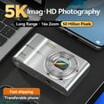 thumbnail image 5 of 4k High-definition Digital Camera 50 Million Photos 16x Digital Camera No Shaking Proof Home Camera With 32G Card , Silver, 5 of 9