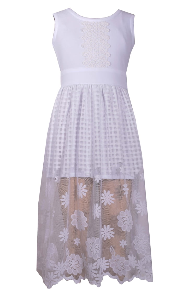 white romper with skirt overlay