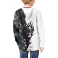 thumbnail image 4 of chaqlin Horse Zip up Hoodies for Girls 6-7 Years Old Casual Long Sleeve Hooded Sweatshirt Flower Full-Zip Hooded Jacket Kids Pullover Top with Kangaroo Pocket, 4 of 7