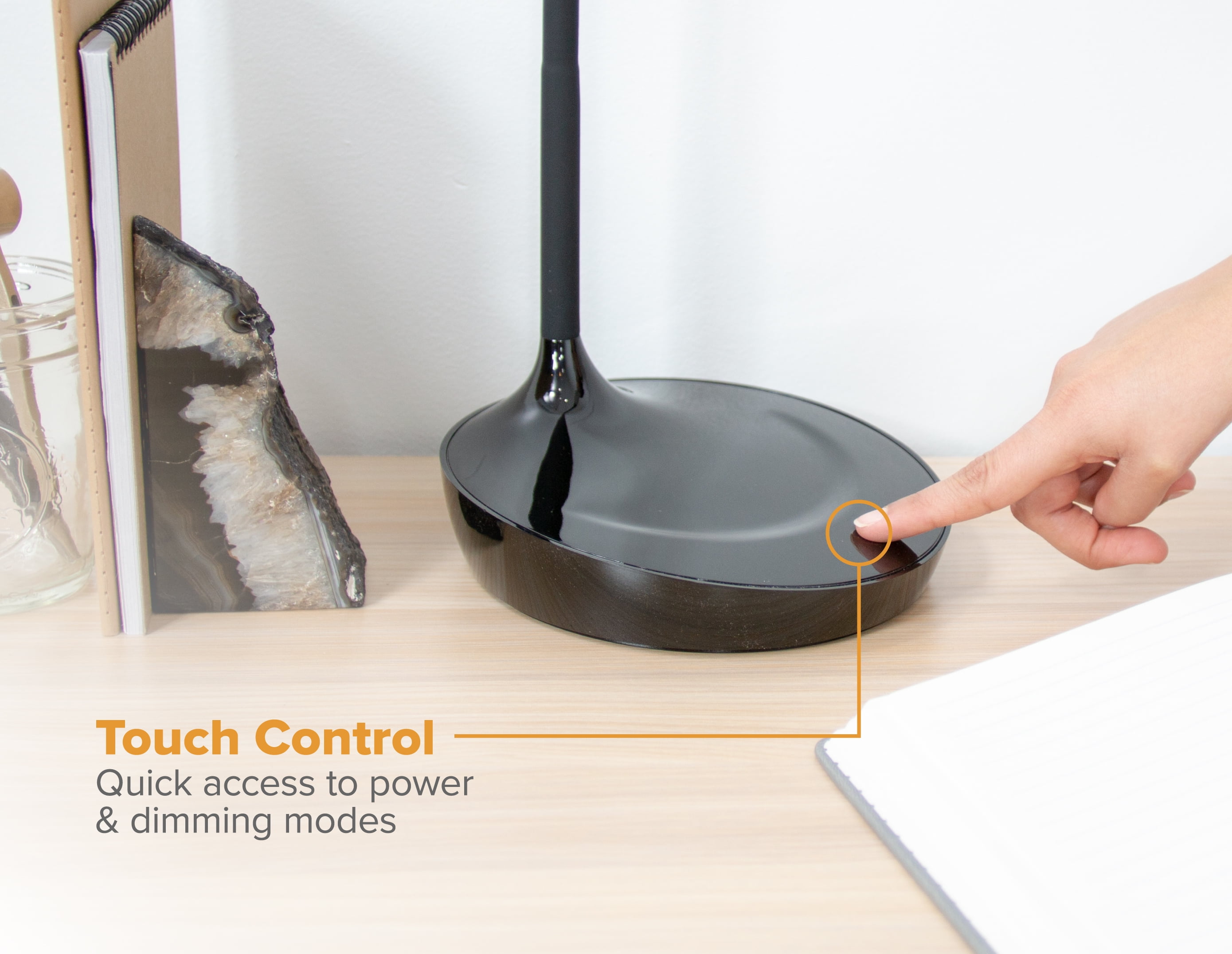 Bostitch Konnect Gooseneck Led Desk Lamp, Black (KT-VLED1502-BLK)