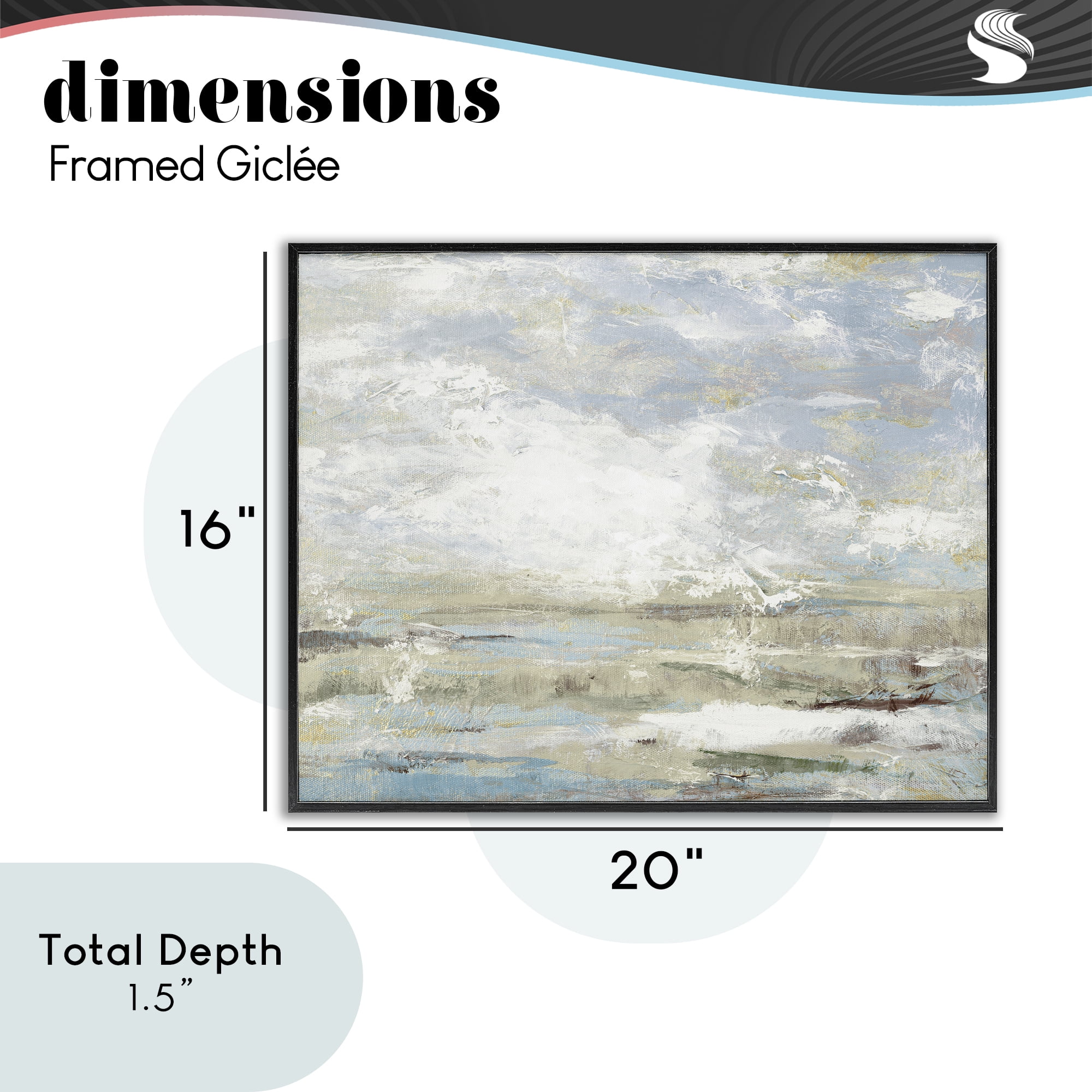 Stupell Industries Morning Mood Impression Black Framed Giclee Art, design by Lanie Loreth