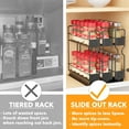 thumbnail image 4 of SpaceAid Pull Out Spice Rack Organizer, with Labels, 3 Drawers 2-Tier, 7.7" W x10.75 D x10 H, 4 of 6