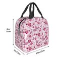 thumbnail image 3 of Fotbe Flower Butterfly Bolsa Térmica con Estampado y Forro de Aluminio Grueso Bolsa de Almuerzo con Bolsillo Frontal para Hombres y Mujeres, Ideal para Trabajo, Escuela, 3 of 8