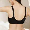 thumbnail image 5 of Ovbmpzd Triangle Bras for Women Wireless Seamless Push Up Bra Black Padded Smoothing Bra for Women, 5 of 6
