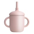thumbnail image 1 of Vasos con pajita de silicona Sippy Trainer compatibles con bebés pequeños (rosa), 1 of 5