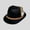 Black, variant on DuoJiaJ Unisex Oktoberfest Fedora, Nonwoven Fabric Hat for Stage Wear Black One Size