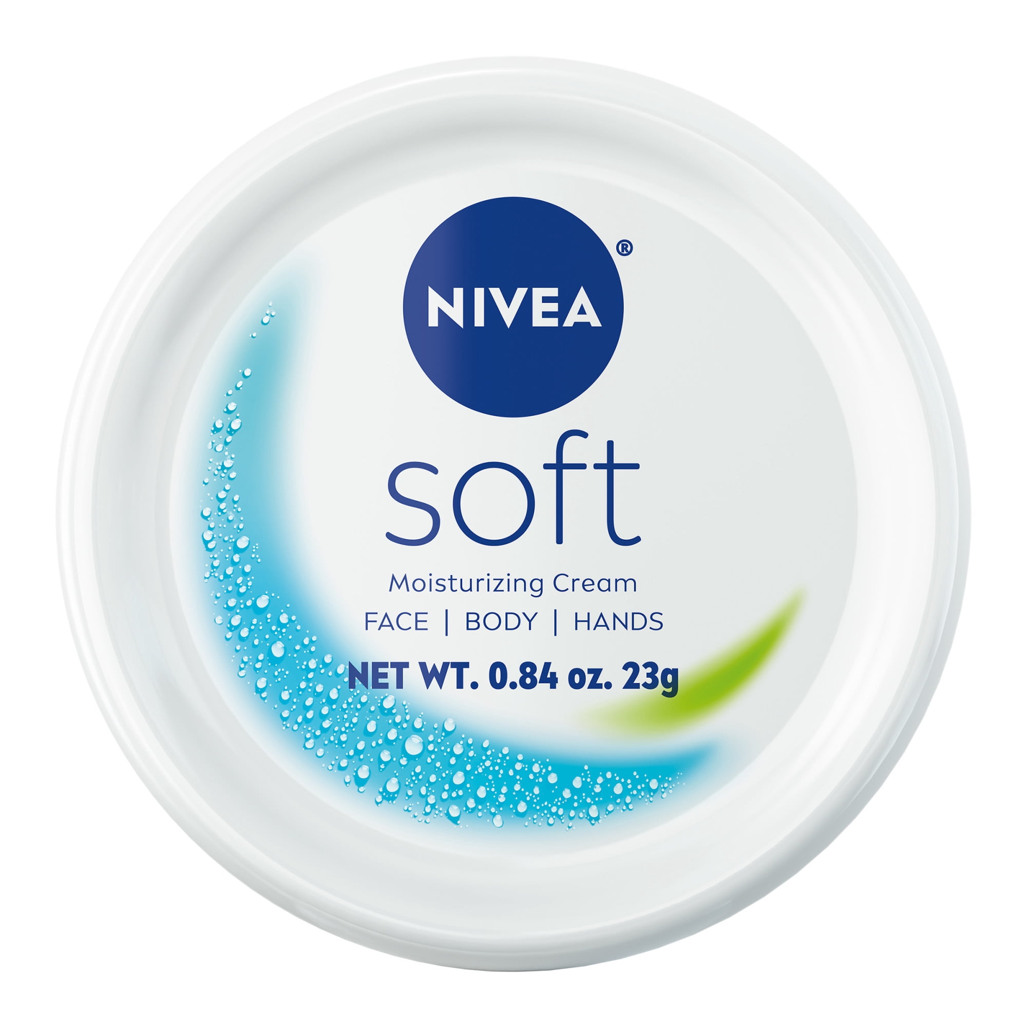NIVEA Soft Refreshingly Soft Moisturizing Cream for Face, Body and Hands, Jojoba Oil, 0.84 oz