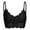 Black, variant on SAYFUT 3 Pieces Women's Floral Lace Tube Top Bandeau Halter Bras Seamless Stretchy Chest Wrap