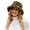 Coffee, variant on Lovskoo Women's Winter Faux Fur Fisherman Hat Leopard Print Cute and Warm Caps Plush Fuzzy Bucket Hat Brown