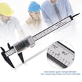 thumbnail image 3 of Calibrador Vernier, micrómetro LCD electrónico Digital, regla con pilas, ancho de profundidad, calibre de plástico, herramienta de carpintería reiniciable tipo 1 tholdsy TO000925-01, 3 of 7