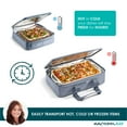 thumbnail image 7 of Rachael Ray Lasagna Lugger Duo, Casserole Carrier, Fits 9" x 13" Baking Dish, Slate Stripe., 7 of 7