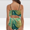 thumbnail image 4 of Pisexur Tankini Swimsuits for Women Tummy Control Two Piece Bathing Suits Ruffled Flounce Tankini Top with High Waisted Bottom Bikini Set, 4 of 6