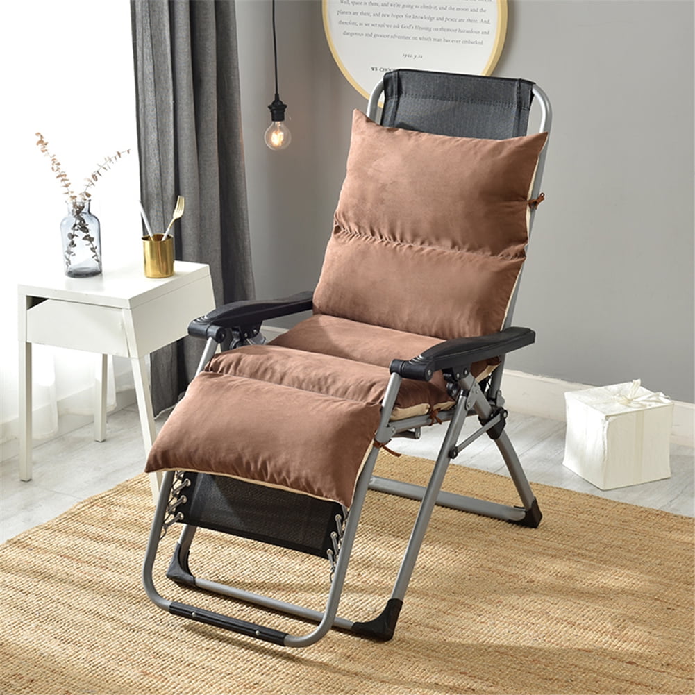 LeKing Removable Woven Chair Folding Lounge Chair Pad Onepiece Cushion