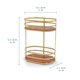 thumbnail image 3 of Estante Organizador De Baño Acento de Mueble Almacenamiento Para Baño 2 Niveles Con Madera Dorado, 3 of 10
