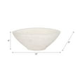 thumbnail image 4 of Decorative Large Textured Bowl for Coffee Table - Modern Centerpiece Table Decorations and Dining Room for Home Decor Accents - Elegant Kitchen Counter Decor, Key Bowl or Candy Bowl - 4", White, 4 of 12