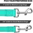 thumbnail image 4 of 6FT Reflective Nylon Dog Leash with Soft Padded Handle for Walking, Running and Training, Supports Small Medium and Large Dogs (Turquoise, 3/4Inch Wide), 4 of 6