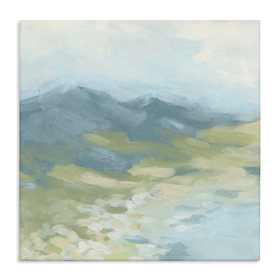 Stupell Industries Contemporary Misty Mountain Valley Canvas Art, 17 x 17, by June Erica Vess