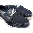 thumbnail image 6 of Nunn Bush Men's Luca Moccasin Toe Boat Oxford Lightweight Comfortable Nautical Lace-Up Shoe, Navy, 12 w, 6 of 7
