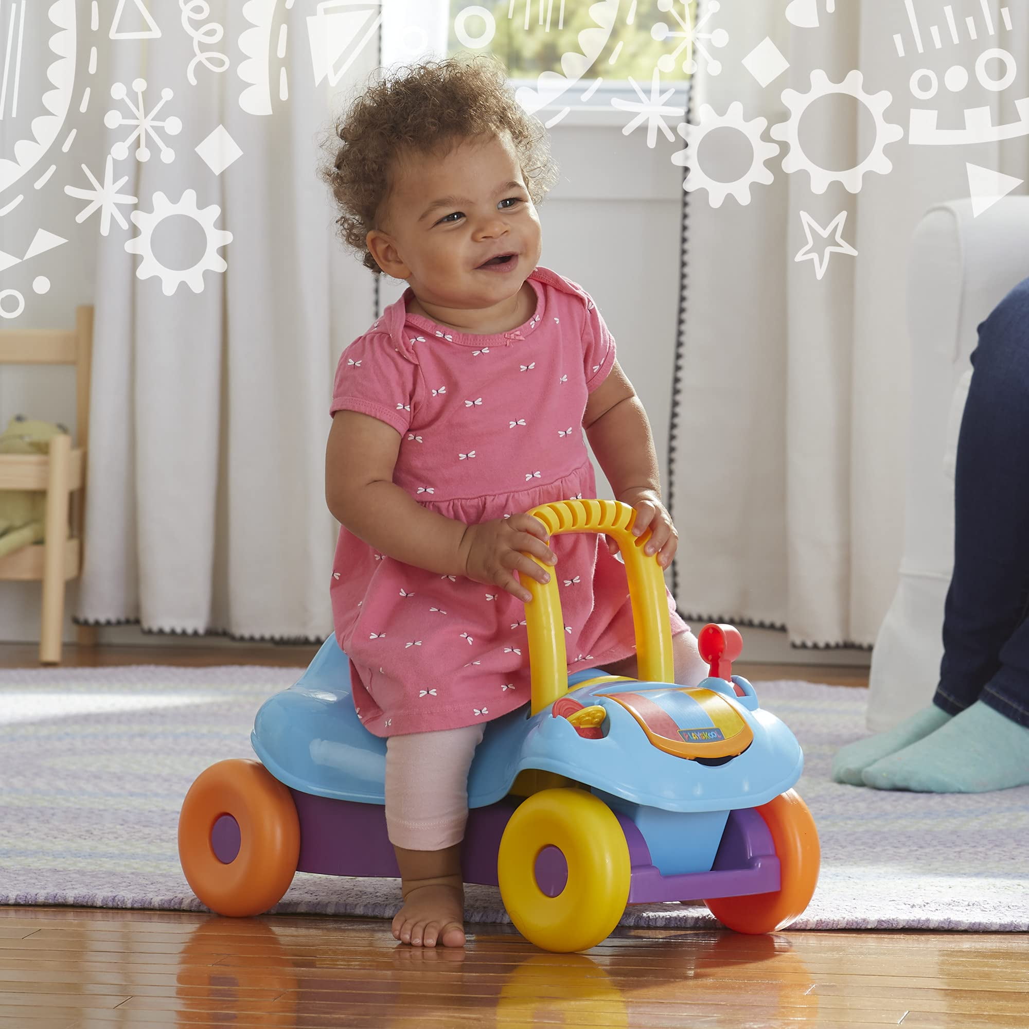Carrito Para Bebe Playskool Caminadora En Juguete Para Ayudar