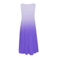 thumbnail image 5 of Vestido HUOGUO casual sin mangas con estampado degradado de verano para mujer, 5 of 5