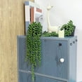 thumbnail image 7 of Oiur Faux Eucalyptus Vine Potted Hanging Fake Plant Artificial Greenery Vine for Indoor Outdoor Bathroom Living Room Office Wall Decor,A, 7 of 7
