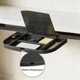 thumbnail image 4 of 360° Rotating Under Desk Tray Height Adjustable Organizer Holder No Easy Installation Space Saving Desk Side Storage Rack For Home Dorm, 4 of 9