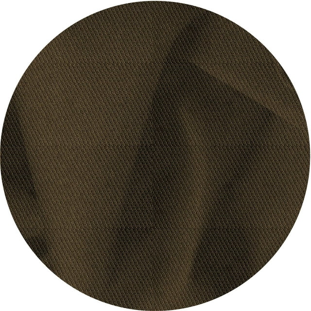 Ahgly Company Tapis Rond Lavable en Machine Intérieur Transitionnel Gris Minuit, 5 Pieds Rond