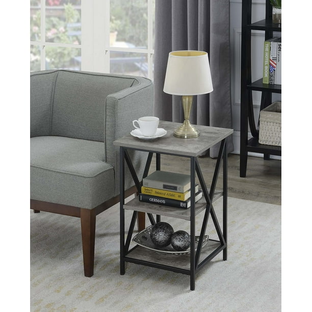 Convenience Concepts Tucson 3 Tier End Table, Faux Birch