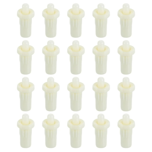 100pcs Shutter Repair Pins, Spring Loaded Plantation Shutter Replacement Repair Pins Plastic Plantation Shutter Pins Louvers Staples for Windows, White(1 x 0.46 x 0.31 Inch)