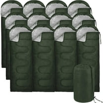 10 Pack Sleeping Bags for Adults Cold Weather Bulk for Homeless People, 4 Seasons Warm or Cold Lightweight Indoor Outdoor Backpacking, Camping