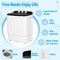 thumbnail image 5 of SOLAURA 16 LBS Portable Washing Machine, Mini Washer and Dryer Combo, Semi-Automatic Twin Tub Washer with Drain Pump for Dorms, Apartments, RVs (Black), 5 of 9